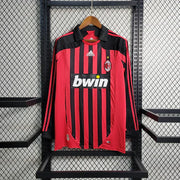 Maillot AC Milan Retro 2007 2008 Manche Longue