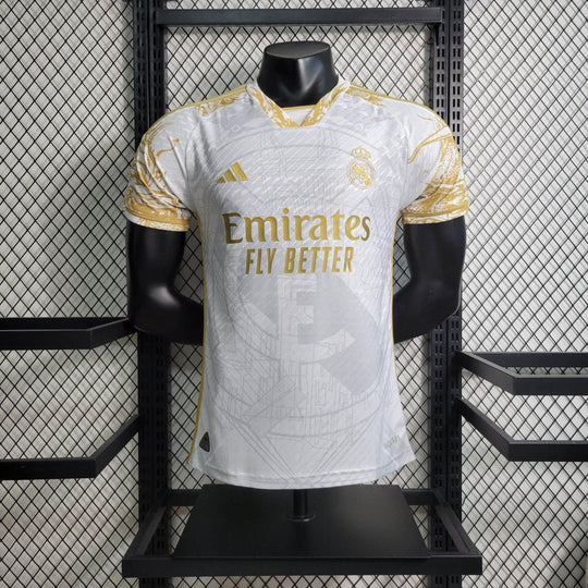 Maillot Real Madrid saison 2023-2024 édition limitée doré