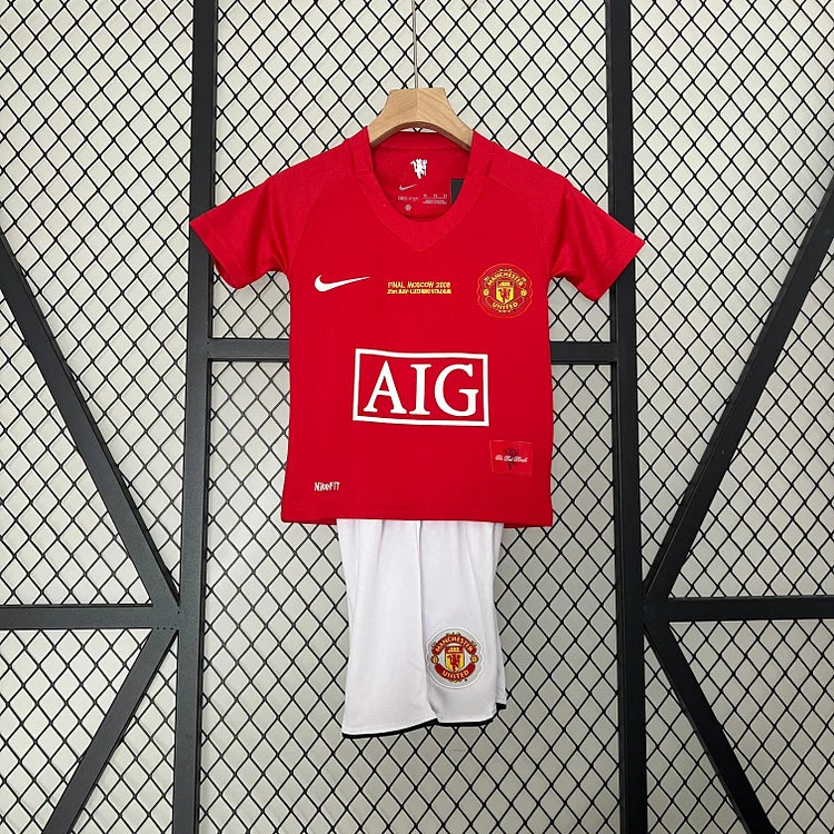 KIT ENFANT RÉTRO MANCHESTER UNITED 2008