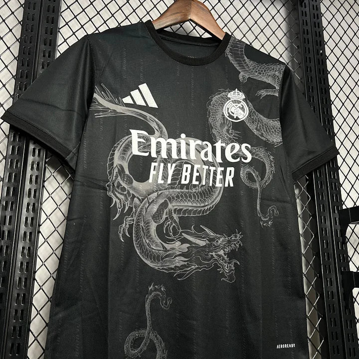Maillot Real Madrid foot 2024 2025 Noir